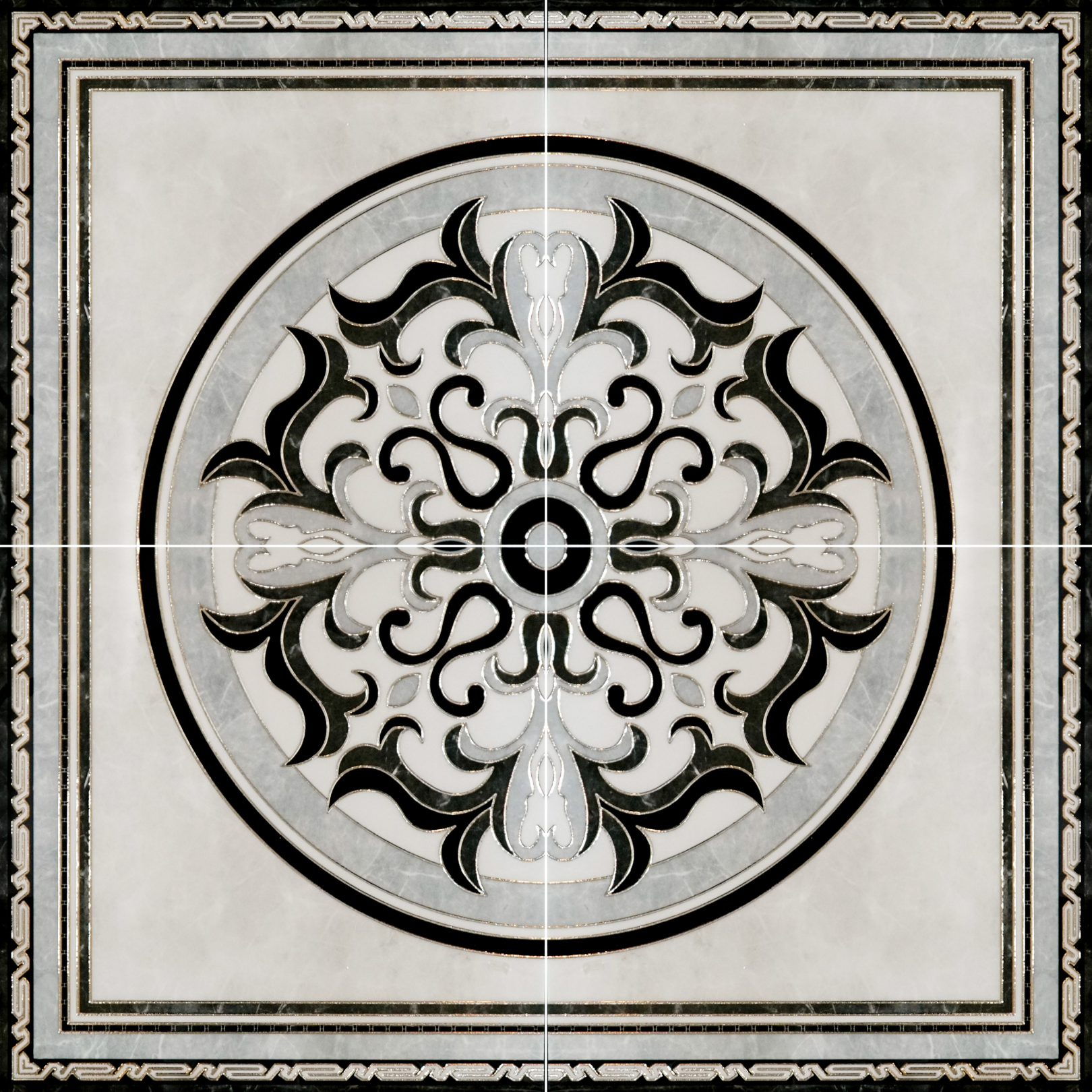 Bloom Decor 120cm x 120cm Wall & Floor Tile (4 Tile Set)